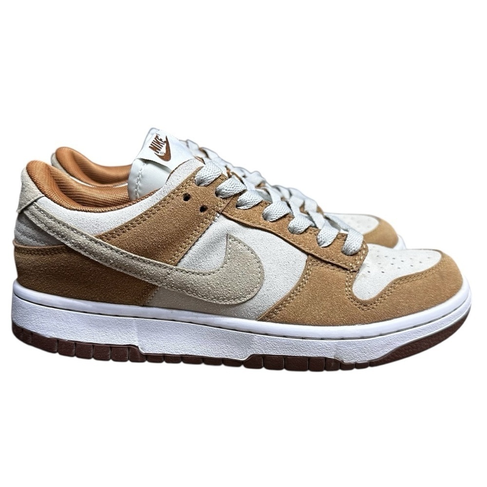 Nike Dunk Low Medium Curry DD1390-100 Suede Brown Tan Comfy Sneakers Size 7 Men